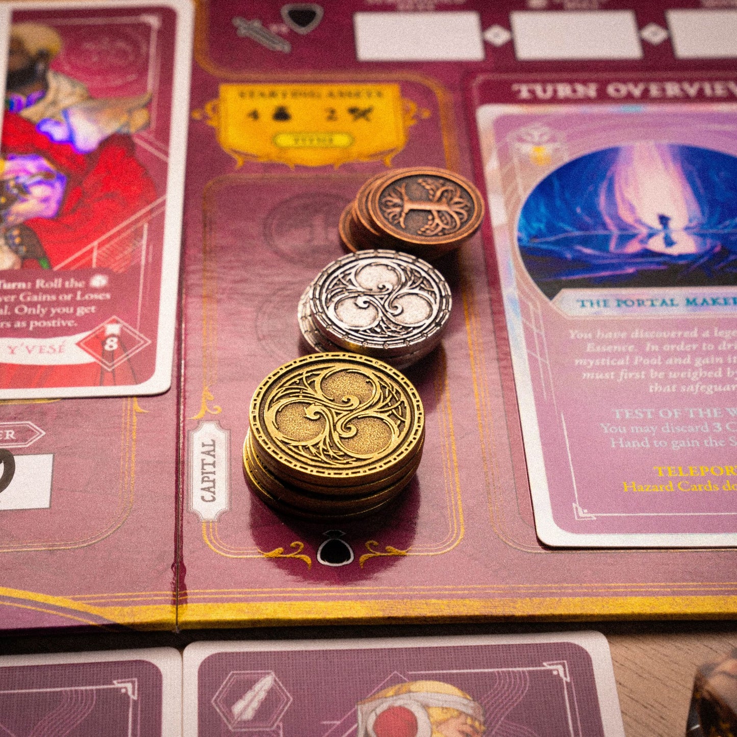 Winds Of Numa Sera: The Board Game - Metal Capitol Coin Upgrade