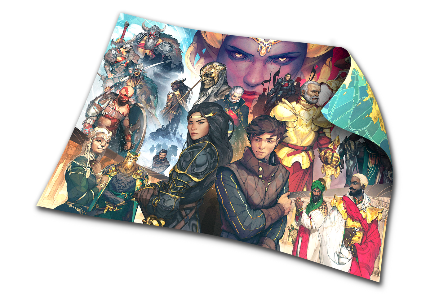 The Winds Of Numa Sera - Double-Sided Character and Map Tapestry