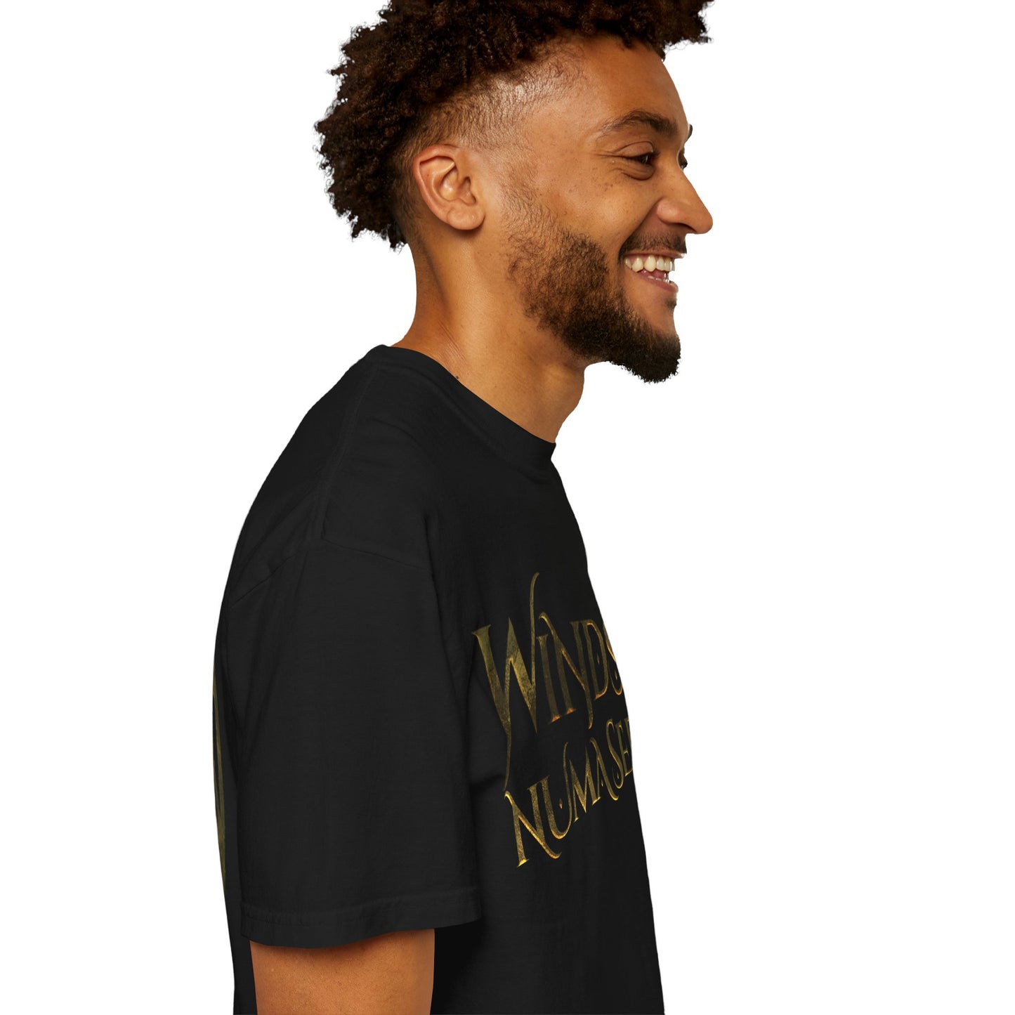 Winds of Numa Sera T-Shirt — Distressed Gold Logo Tee