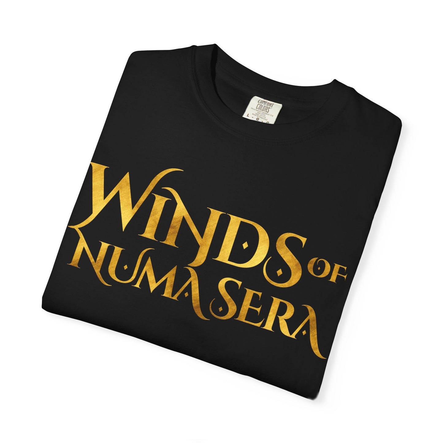 Winds of Numa Sera T-Shirt — Fantasy Gold Emblem Tee