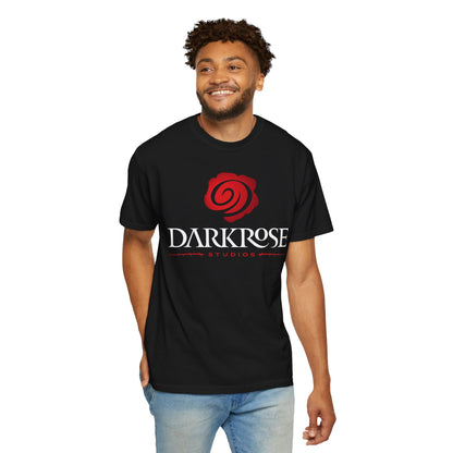 Darkrose Studios T-Shirt — Red Rose Logo Graphic Tee