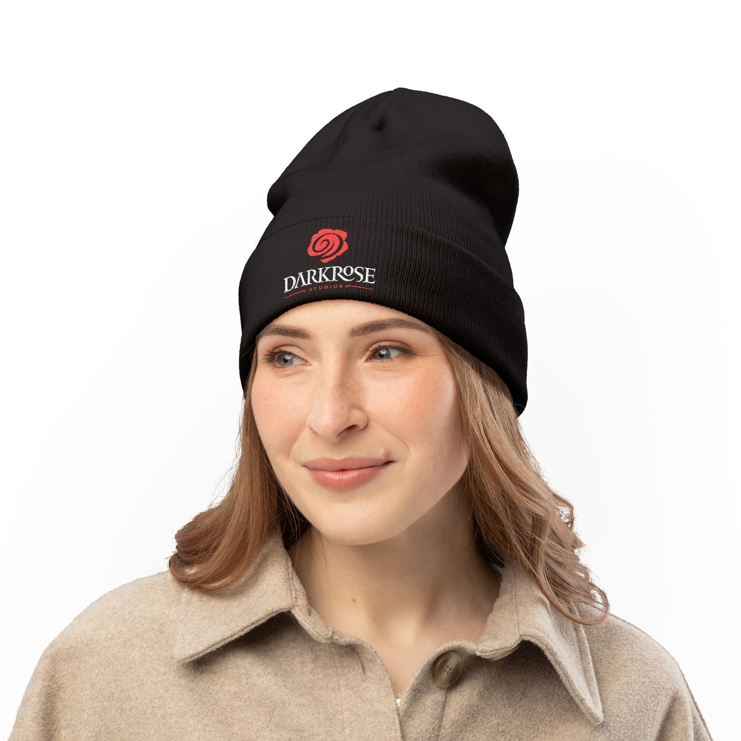 Darkrose Studios - Embroidered Knit Beanie