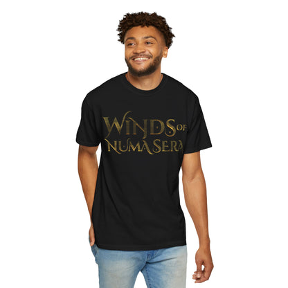 Winds of Numa Sera T-Shirt — Distressed Gold Logo Tee