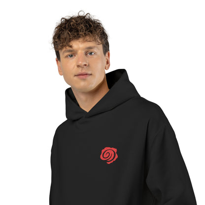 Darkrose Studios - Rose Embroidered Chest - Relaxed Hoodie