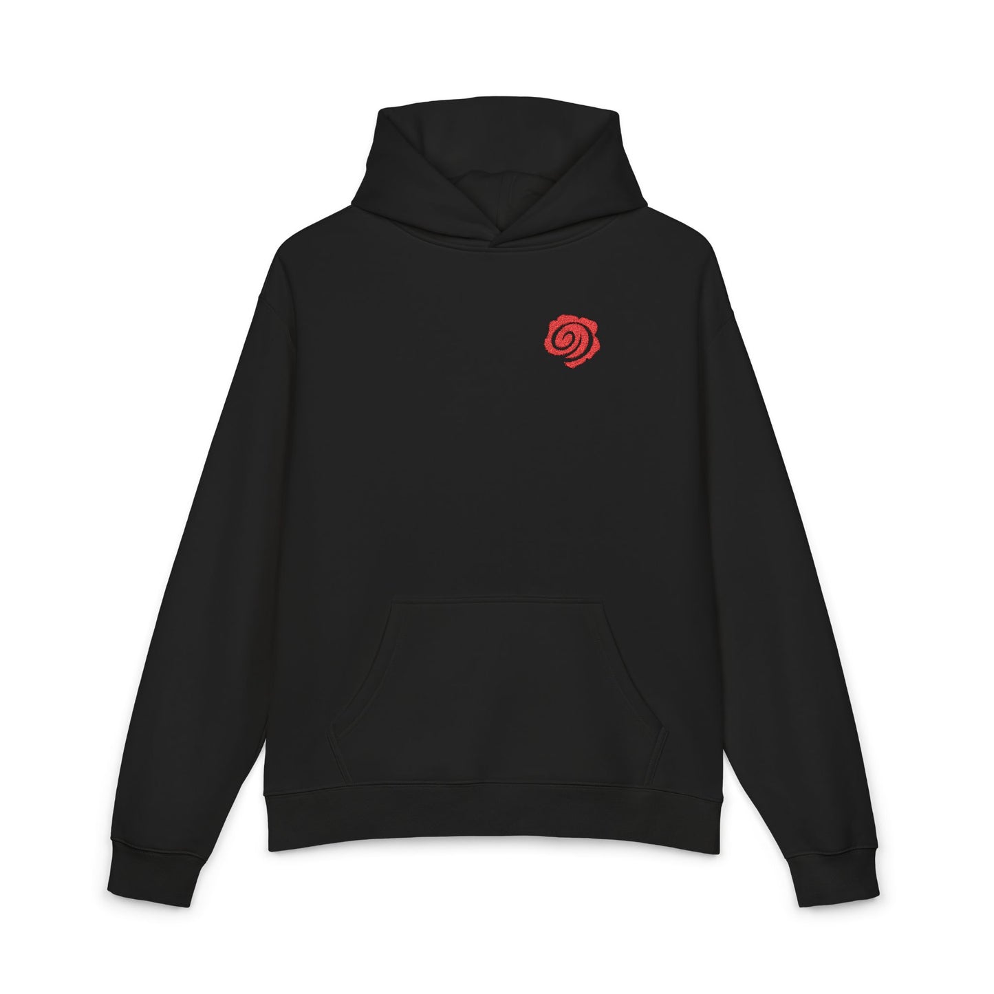 Darkrose Studios - Rose Embroidered Chest - Relaxed Hoodie