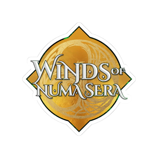 Winds Of Numa Sera - Gold Logo Sticker