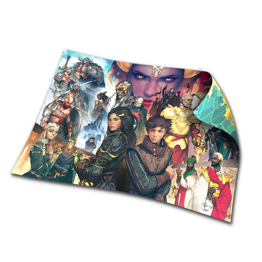 The Winds Of Numa Sera - Double-Sided Character and Map Tapestry