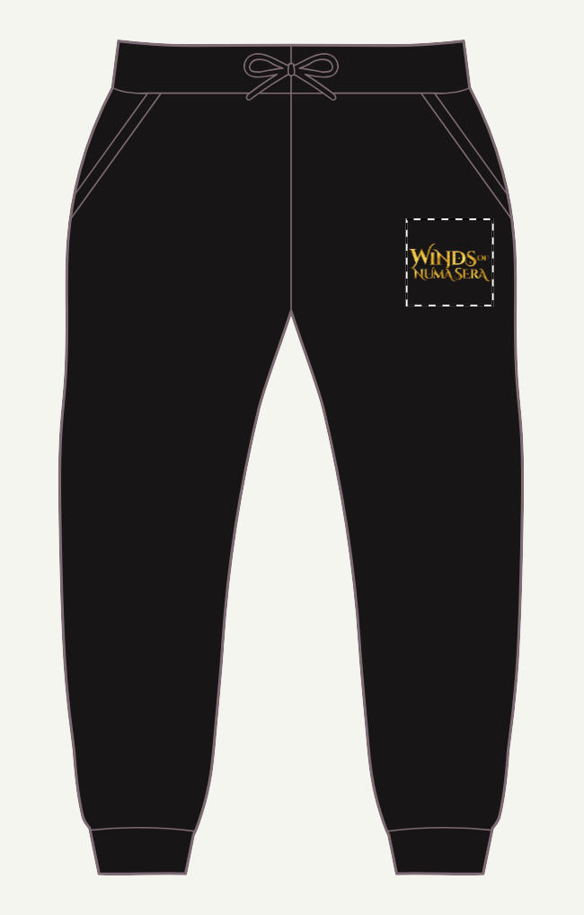 Winds Of Numa Sera - Embroidered Fleece Sweatpants