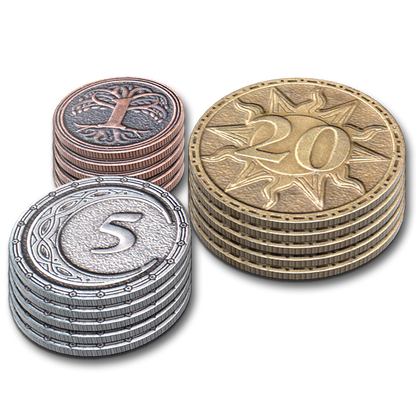 Winds Of Numa Sera: The Board Game - Metal Capitol Coin Upgrade