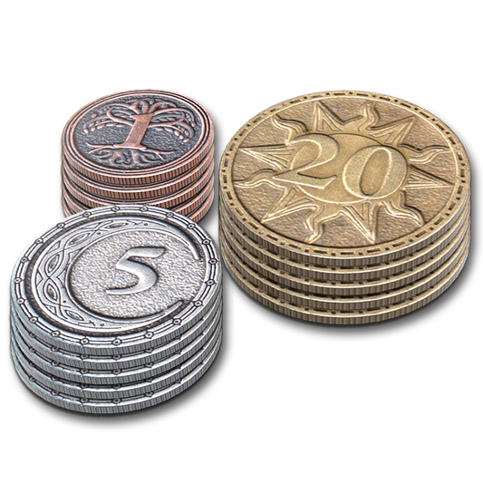 Winds Of Numa Sera: The Board Game - Metal Capitol Coin Upgrade